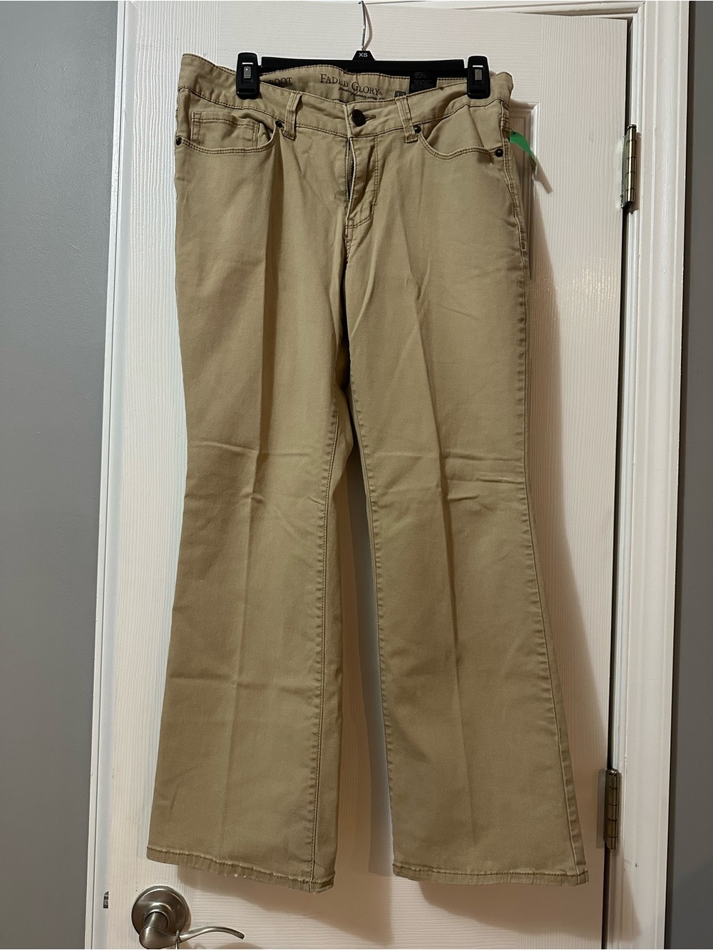 Faded Glory Khaki Bootcut Jeans-12P - Picture 1 of 4